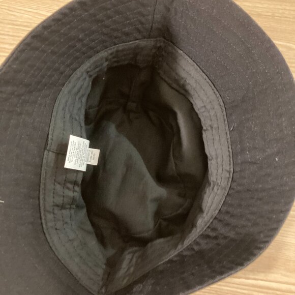 Wild Fable Black Cotton Bucket Hat NWT One Size Classic Solid Summer Sun - Picture 2 of 3